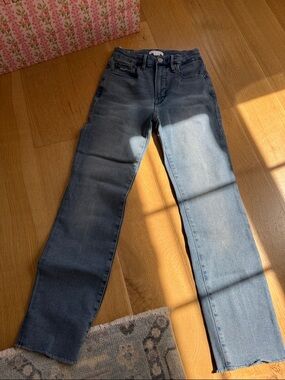 Good American Medium Blue Straight-Leg Jeans